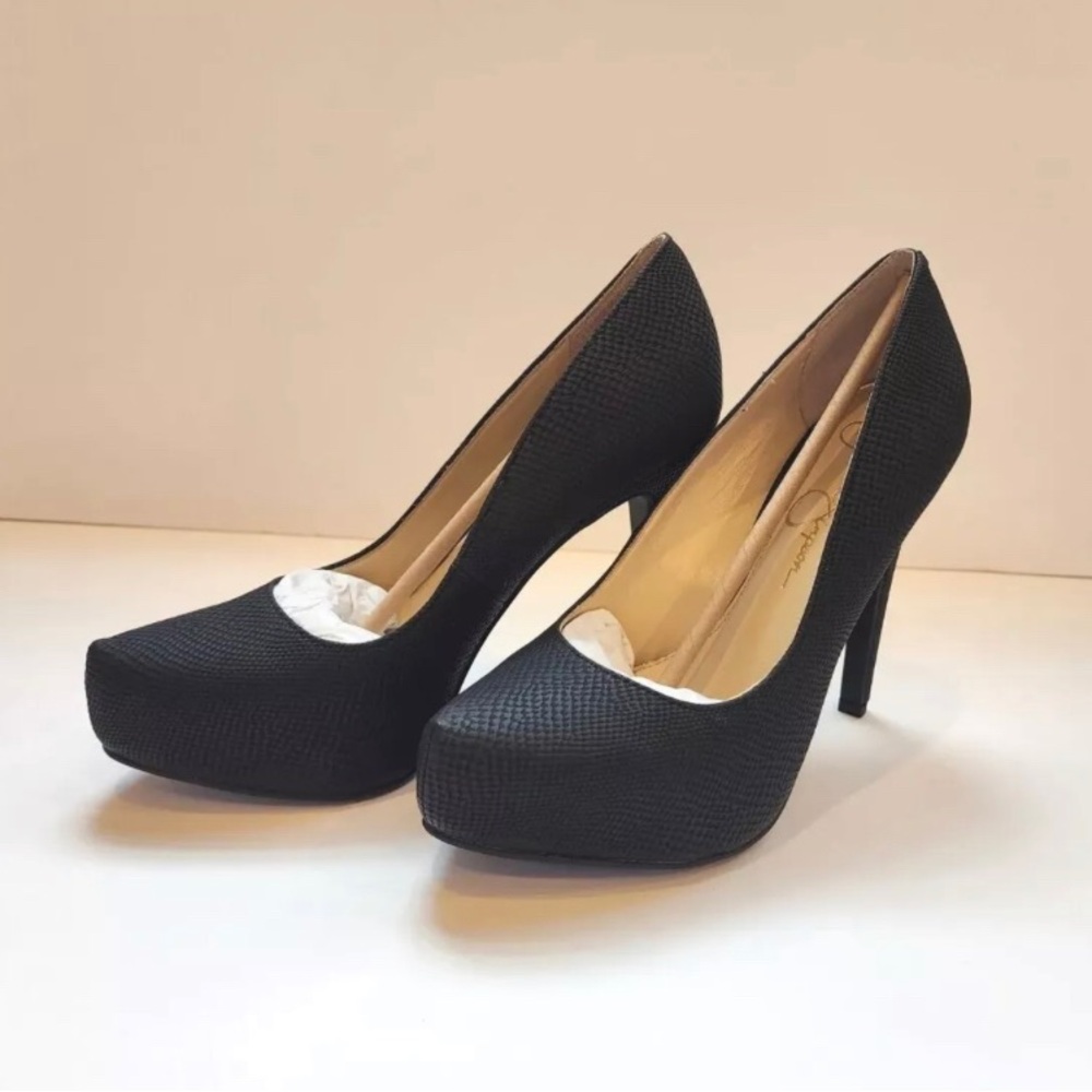 Jessica Simpson Elegant Black High Heels Size 8